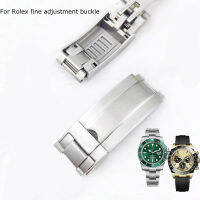 9*9มิลลิเมตรที่มีคุณภาพสูง904L สแตนเลสสายนาฬิกาข้อมือจับมือสำหรับ Rolex หัวเข็มขัดสำหรับ SUBMARINER GMT ด่วน Adjustale เลื่อนหัวเข็มขัด