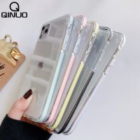 【cold noodles】 Candy สี Clear สำหรับ Samsung Galaxy S8 S9 S10 Plus หมายเหตุ8 9 10 Lite A71 A51 A50 A70 S20 Ultra Thin Soft Cover