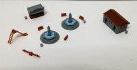 Outland Models Park &amp; Plaza Accessories Fountain Toilet... N Scale 1:160 Railway