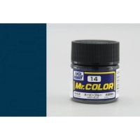 สีสูตรทินเนอร์ Mr.Hobby สีกันเซ่ C14 Navy Blue Semi-Gloss 10ml