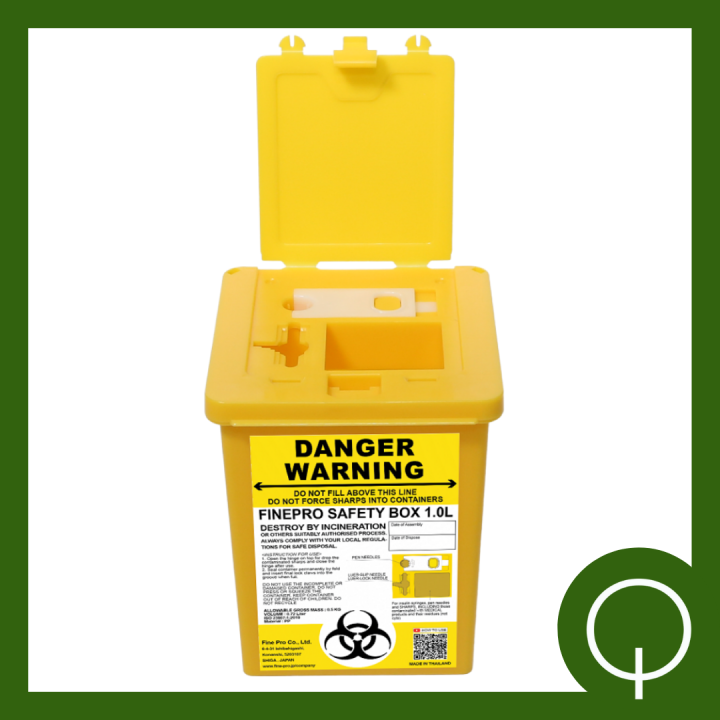 Sharps Disposal Container for Needles, Impact and Puncture Proof