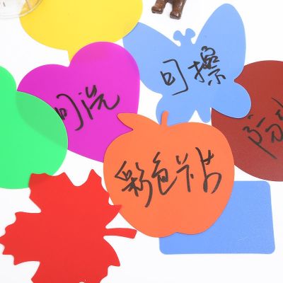 ต้นฉบับ Butterfly-shaped hard card PVC plastic unbreakable waterproof blank ins wind writing message card small festival hanging ornament