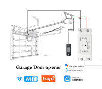 Tuya สมาร์ท Wifi เปิดเปิดควบคุมสำหรับโรงรถประตูประตูมอเตอร์ไฟฟ้า,วิทยุ RF433เมกะเฮิร์ตซ์ Alexa Home การควบคุมระยะไกล