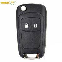 2ปุ่มรถ Key Fob กรณีเปลี่ยน Remote Flip Key Cover Shell สำหรับ Holden Cruze Barina Trax Colorado 2009 - 2014