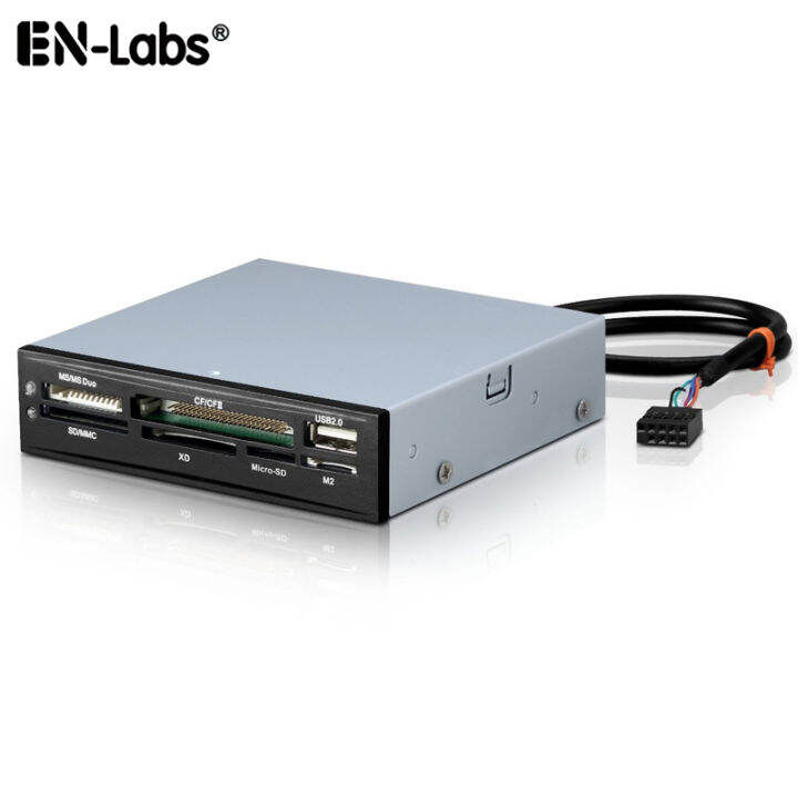 USB 2.0 Card Reader Hub 3.5 Front Panel TF Flash Minisd Micro SD Card