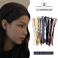 【 X.z.moonligh】กิ๊บกระเป๋าคลิปคนดังอินเทอร์เน็ตเกาหลีที่คลิปหนีบหยักปิ่นปักผมน่ารักสีดำเรียบง่าย