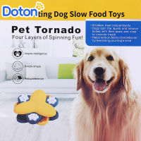 Doton Pets Tiktok แผ่นกันลื่นสำหรับอาหารช้าสุนัขแบบหมุนได้,แผ่นกันลื่นที่ให้อาหารปริศนาแบบโต้ตอบแบบหมุนได้อุปกรณ์อุปกรณ์ฝึกฝนสัตว์เลี้ยง