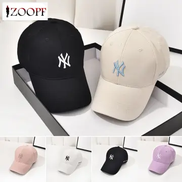 MLB Unisex Rookie Unstructured Ball Cap NY Yankees White, Hats for Women