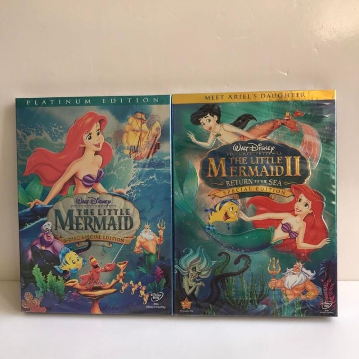 the little mermaid The 1-2 collection HD movie cartoon DVD 