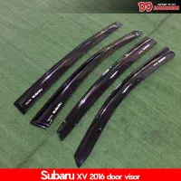 กันสาด  กันสาดน้ำฝน subaru XV 2015 2016 2017 2018 สีดำ สินค้าตรงรุ่น สามารถติดตั้งได้เลย งานสวย ส่งฟรี