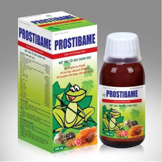 Combo 3 hộp siro ho đông trùng bổ phế prostibame cao lá thường xuân tỏi - ảnh sản phẩm 1