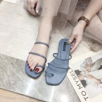 Korean-style Women Slip-on Toe Simple Solid Color Soft Sole Fashion Sandals Anti slip Slippers