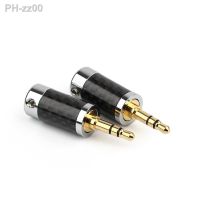 Gold Plated 3 5 Headphone Plug 3.5 Jack Audio Adapter 3 Pole Stereo Male Carbon Fiber For 6.2mm Headset Wire Hole Line Connector