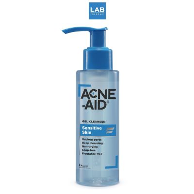 Acne-Aid Gel Cleanser Sensitive Skin 100 ml.  แอคเน่-เอด เจล เคลนเซอร์ เซนซิทีฟ สกิน ผลิตภัณฑ์ทําความสะอาดผิวหน้า เนื้อเจลใส สําหรับผิวแพ้ง่าย เ
