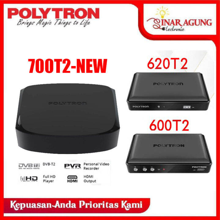 POLYTRON SET TOP BOX PDV 600T2 / 620T2 / 700T2 100 ORI Lazada Indonesia