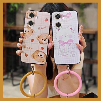 dust-proof ring Phone Case For Huawei Enjoy60 hang wrist protective heat dissipation texture simple liquid silicone