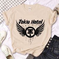 เสื้อยืดผู้หญิงโรงแรม Tokio ลายฮาราจูกุตลกๆเสื้อสไตล์อานิเมะฤดูร้อน