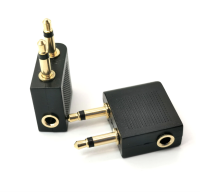 3.5 Stereo Headset Headphone Jack To Air Aircraft Airline Audio Adapter(สำรับใช้กับบนเครื่องบิล)