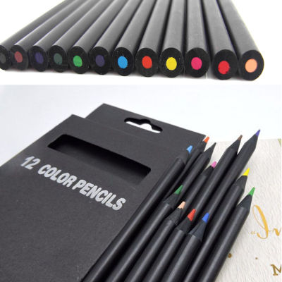 12pcsset Drawing Art Smooth For Artists Accessory School Student Gift Wood Portable Colored Pencils