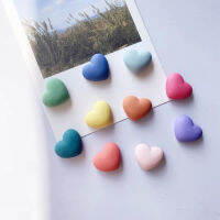 Heart shape 10pcs Plastic Quality Cork Board Safety Colored coful Push Pins Thumbtack Office School Accessories Supplies Clips Pins Tacks