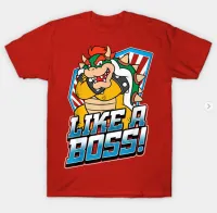 CNY Chineses Dragon ในปีใหม่สีแดง Chothes การ์ตูน Super Mario Bros. เสื้อยืดคอกลมผ้าฝ้ายกราฟิกสำหรับผู้ชาย/ท็อปส์ซู Gils เด็กชายดิสโตรอายุ1 2 3 4 5 6 7 8 9ปี/เสื้อผ้าแม่-เด็ก