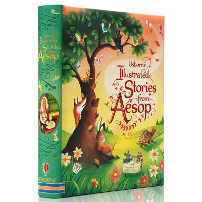 Original English Usborne illustrated stories from Aesop hardcover full-color illustration version Aesops Fables extracurricular English reading materials for students
