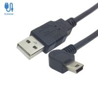 ELEONE ทนทาน1m1.5m ขึ้นและลง USB ชายเพื่อไมโคร USB ไมโคร USB ตัวผู้ USB ชายสายเคเบิลอะแดปเตอร์ไมโคร USB 90องศาเครื่องชาร์จ USB สายข้อมูลเคเบิลสายดิจิตอลสายข้อมูล