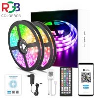 ColorRGB 5M-30M LED Strip Light RGB 5050 Flexible Ribbon fita led light strip RGB  Tape Diode Phone app +remote control Wall Stickers Decals