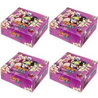 4Box The New KAYOU Naruto Booster Box Full Set Uzumaki Uchiha Anime Game Table Cards Box Playing Game Cards Childrens Gifts