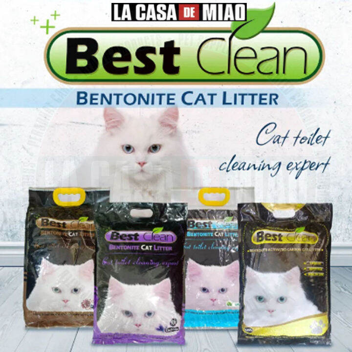 Best Clean Bentonite Activated Carbon Cat Litter 10L La Casa de Miao