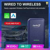 Carlinkit 4.0 for Wired to Wireless CarPlay Adapter Android Auto Dongle Car Multimedia Player Activator Accessories Blue