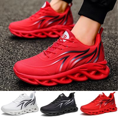 Mens Flame Print Sneakers Mesh Breathable Sneakers Comfortable Running Shoes Outdoor Men Sneakers Athletic Shoes Zapatos Hombre