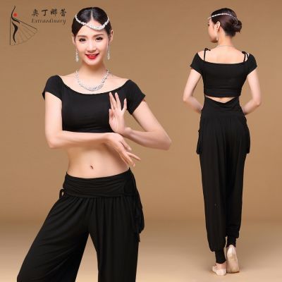 ♚✎▦ Odina Leis New Belly Dance Practice Clothes Jacket Pants Performance Clothing Modal Female Adult Performance Suit