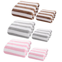 Stripe Towel Set Soft Absorbent Towels For Bathroom Lightweight Highly Absorbent Softness Towels For Bathroom Fitness Shower fun