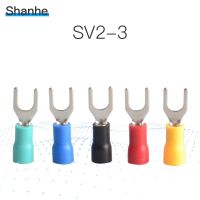 SV2-3 Cold pressed terminals Cable Wire Connector Insulated Terminals Connector for 22AWG-16AWG Electrical Circuitry  Parts