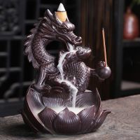 Multi Style Mountains River Waterfall Incense Burner Fountain Backflow Aroma Smoke Censer Holder Home With 100 Incense Cones