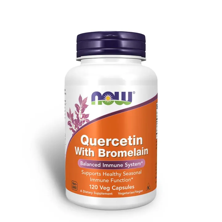 Querceting With Bromelain 120 Vegetable Capsules Supports Healthy