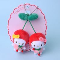 Sanrio Kawali Kuromi Hello Kitty My Melody Cinnamoroll Pillow Cherry Plush Keychain Anime Kid toy Cartoon for halloween gift