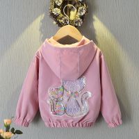 [COD] hooded jacket 2023 new spring childrens foreign style Korean version tops clothes baby and autumn windbreaker