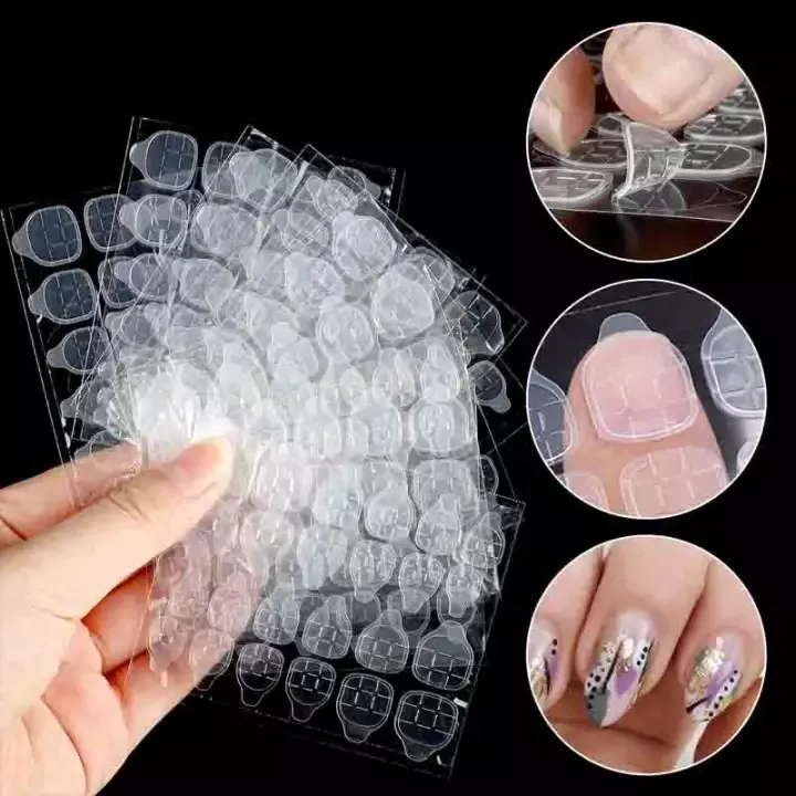 Warm Homie] 5pcs Fake Nail Jelly Double-sided Tape Wearing Manicure Glue  Sticker Fake Nail Tape | Lazada PH