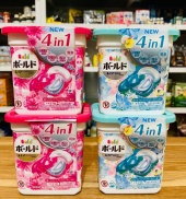 Hộp 12 viên giặt xả 4D Gell Ball P&G Nhật Bản làm sạch, trắng