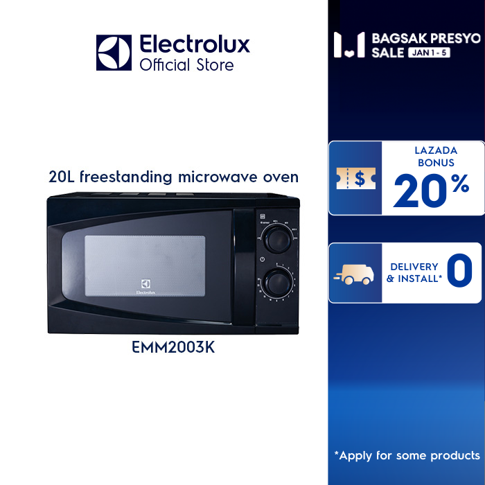 Electrolux EMM2003K 20L Tabletop Microwave Oven Lazada PH