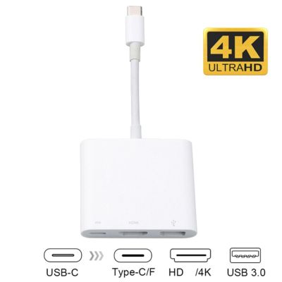 USB-C To HDMI-Compatible 3 in 1 Cable Converter for Samsung Huawei Apple Mac Usb 3.1 Type C To HDMI-Compatible 4K Adapter Cable