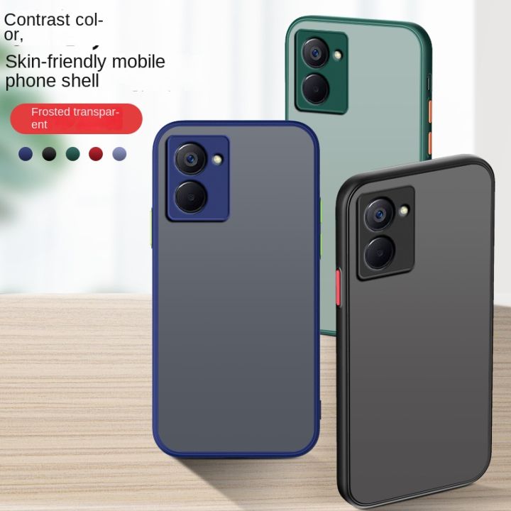 realme-10-c35-c33-c30s-c30ปุ่มคอนทราสต์ผิวเคสพลาสติกผิวสัมผัสเคสนิ่มใส่โทรศัพท์เคสกันกระแทก