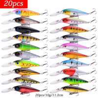 20Pcs Artificial Bait Fishing Lures Kit Set Topwater Japan Carp Fishing Bait Tackle Suit Pesca Hard Bait Minnow Fish Lure Set Accessories