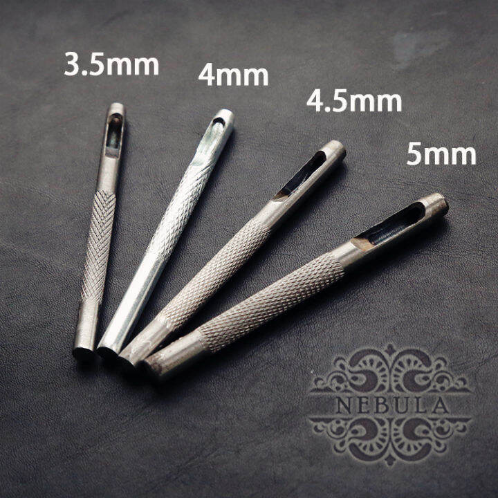 Press the button to install the round punch special hole punch belt