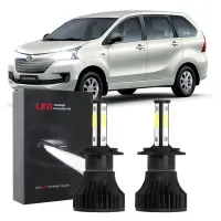 หลอดไฟหน้า LED 4 ด้าน 6000K สีขาว สําหรับ Toyota Avanza (F650) (2012-2020) รับประกัน 10 เดือน