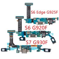 สำหรับ Samsung Galaxy S6 Edge G925F G920F G928F ตัวเชื่อมต่อแท่นชาร์จไมโคร USB พอร์ตชาร์จสายเคเบิลแบบยืดหยุ่น