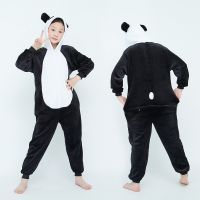 Kids Panda Kigurumi Pajamas for Girls Winter Soft Jumpsuit Loose Anime Cartoon Costume Cute Animal Pajamas