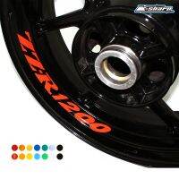 8 X custon inner rim decals wheel reflective sign Stickers stripes FIT KAWASAKI ZZ-R1200 ZZ-R 1200